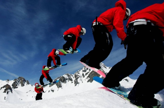  Emoción del snowboard en Tignes 